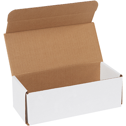 9 x 4 x 3" White Corrugated Mailers