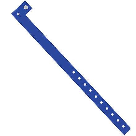 3/4" x 10" Navy Plastic Wristbands